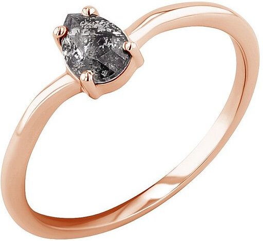 Thumbnail - Eppi Verlobungsring mit Salt and Pepper Diamant in Birmenform Roisin