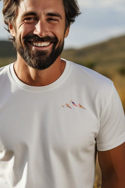 Kultgut Artdesign - Biofair - Klassik Shirt / Little Mountain Landscape