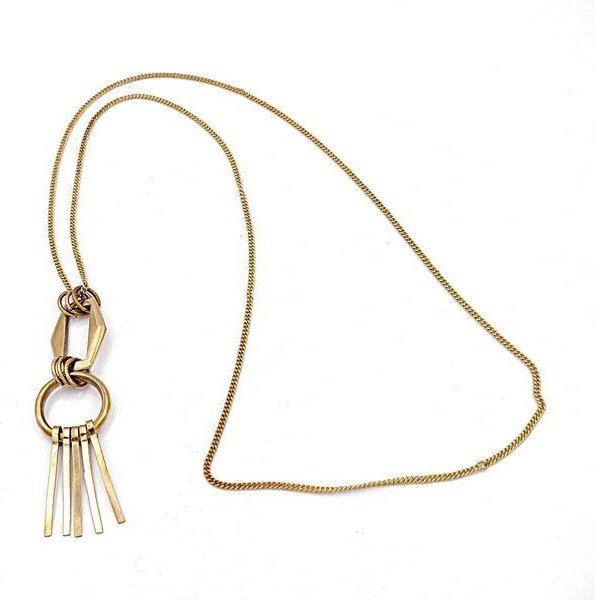 Bawa Hope Messingkette lang "Inka" mit Anhänger