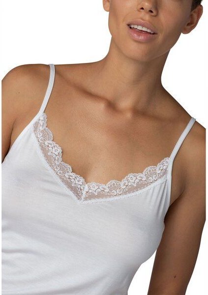 Thumbnail - Mey Damen Spaghetti Top mit Spitze "Luise" aus Tencel