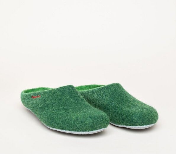 Magicfelt Filz-Hausschuh AP 701 aus 100% Merino-Wolle | Pantoffeln für Damen & Herren mit hochwertiger Ledersohle - Made...