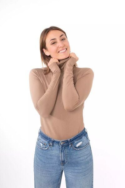 Thumbnail - Zerum Rollkragen-Longsleeve Modell: Sylvia aus Modal