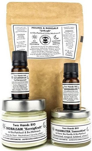 Two Hands BIO Aromatherapie-Set „Erdung“ - Bio-Vegane Urkosmetik