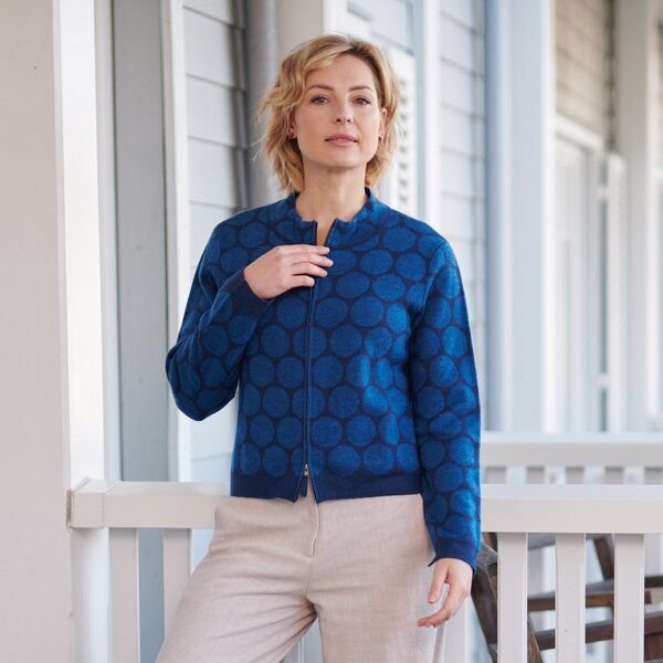 CON_STANT Zipper Strickjacke 100% Merinowolle (kbT)