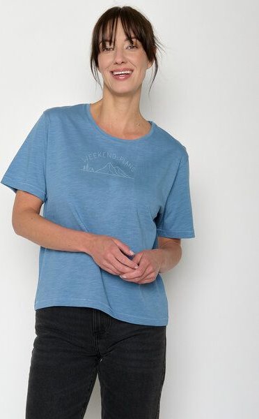 Thumbnail - GREENBOMB Weekend Plans Nova - Kastiges T-Shirt aus Bio-Baumwolle / hochwertiger Print / GOTS / Fair & Vegan