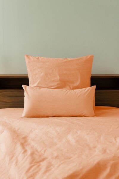 erlich textil Fred Kopfkissenbezug aus weicher Bio-Baumwolle, made in Europe