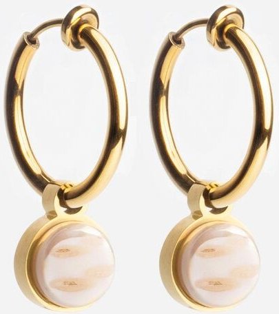 ALEXASCHA Gold Clip Creolen mit Anhänger | Mix & Match