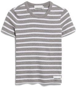 Thumbnail - ARMEDANGELS KARDAA STRIPES Damen Ripp-T-Shirt aus Bio-Baumwoll Mix