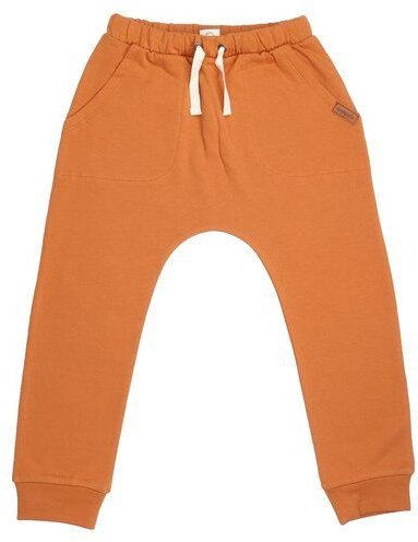 Kinder Jogginghose GOTS zertifiziert – Braun, Bund mit Kordel, weich & bequem | von Walkiddy
