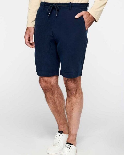 YTWOO Herren Bermuda-Shorts Straight Fit aus nachhaltigen Lyocellfasern und Leinen