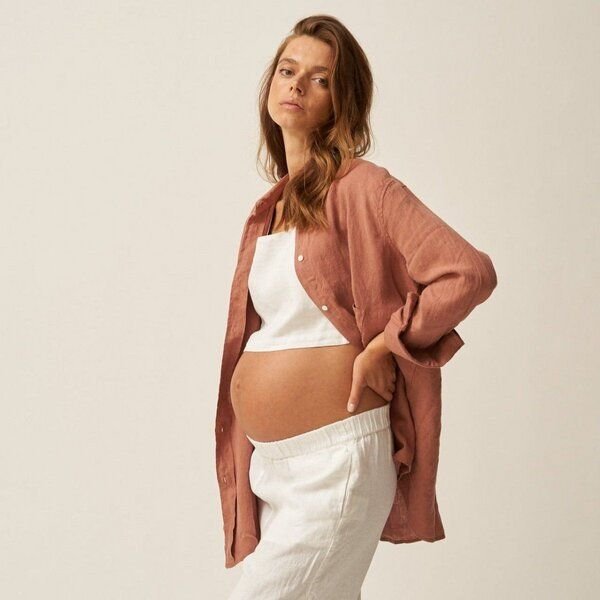 The Mama Set The Oversized Linen Shirt