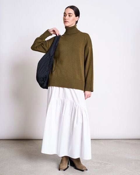 Thumbnail - JAN N JUNE Baumwoll Rollkragenpullover MUA GOTS