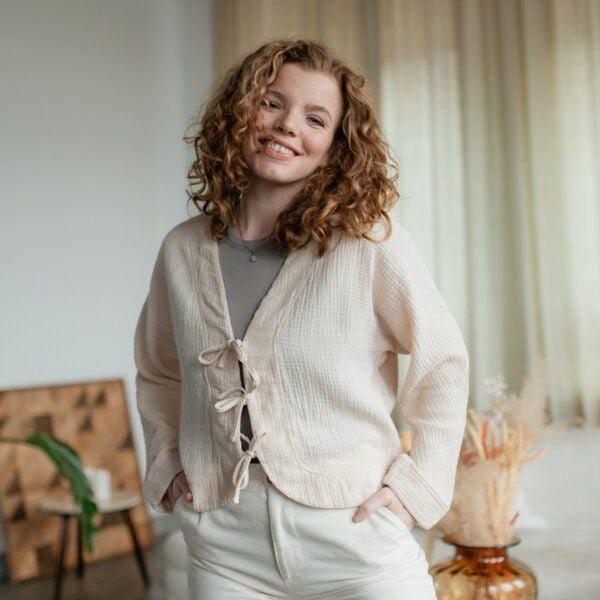 NORDLICHT Musselin Jacke Janne aus 100% Bio-Baumwolle