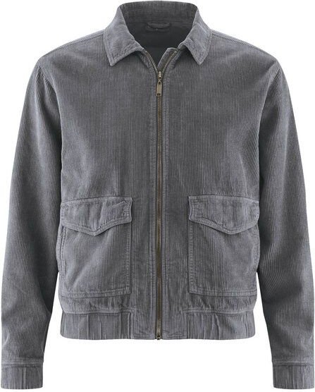 Hempage Herren Cord Jacke gefüttert Hanf/Bio-Baumwolle