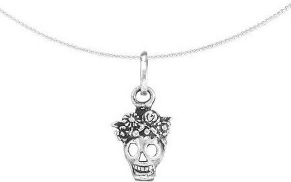 pakilia Silber Kette Totenkopf Fair-Trade und handmade
