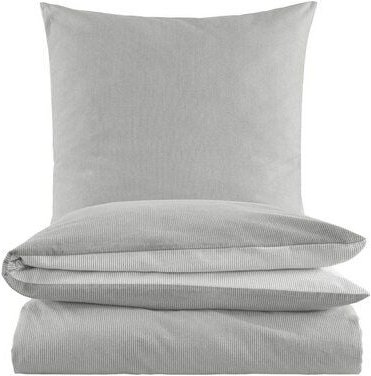 hessnatur Biber Wendebettwäsche-Set Streifen aus reiner Bio-Baumwolle