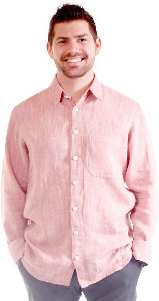 Peaces.bio - handbedruckte Biomode Bio-Leinenhemd für Herren