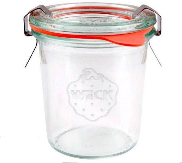 mikken WECK Sturzglas 80 - 850 ml mit Deckel, Gummiring und Klammern