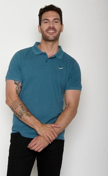 GREENBOMB Canoe Cross Strike - Sportliches Polo aus Baumwoll-Mix / hochwertiger Print / GOTS / Fair & Vegan