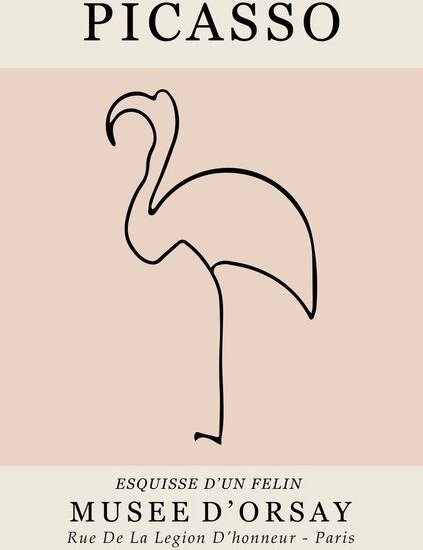 Photocircle Poster / Leinwandbild - Picasso - Esquisse D'Un Felin