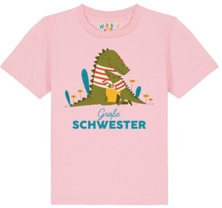 watabout.kids T-Shirt Kinder Krokodil Große Schwester
