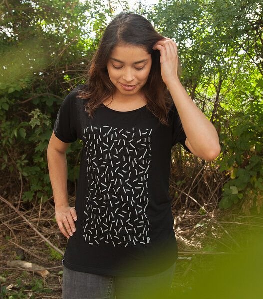 päfjes Streusel - Fair gehandeltes Rolled Sleeve Frauen T-Shirt - Modal