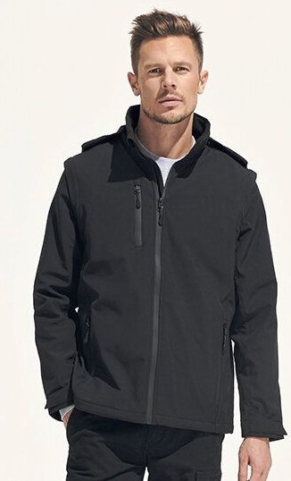 Sol's Softshell - Systemjacke Wanderjacke Trekkingjacke Winterjacke 3 in 1 Wasserabweisend und Atmungsaktiv Ärmel und Ka...