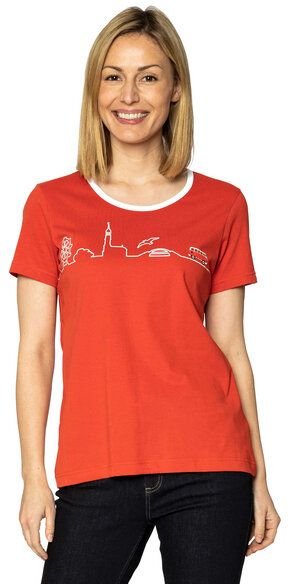Elkline Damen T-Shirt Little Things mit VW T1 Bulli Print auf der Brust aus reiner Bio-Baumwolle