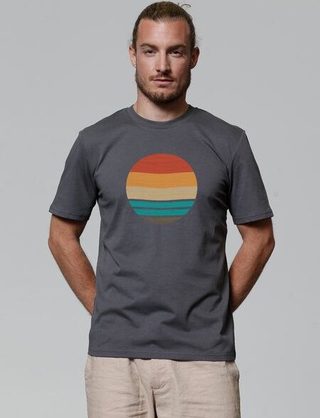 watapparel T-Shirt Retro Sunset Ocean