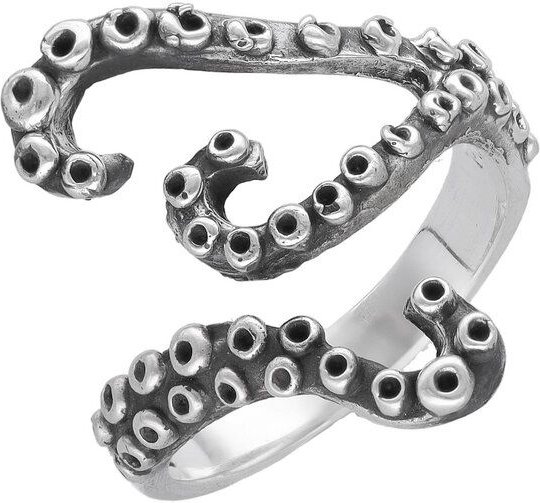 pakilia Silber Ring Tentakel Fair-Trade und handmade