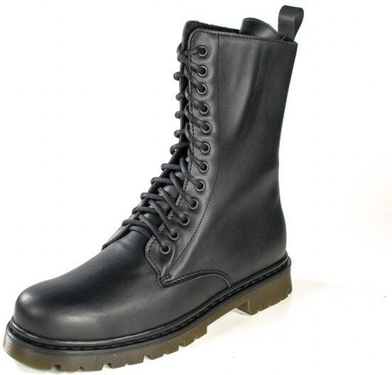 Fairticken ALVORA HIGH vegane 12 Loch All-Year Stiefel Unisex (schwarz)