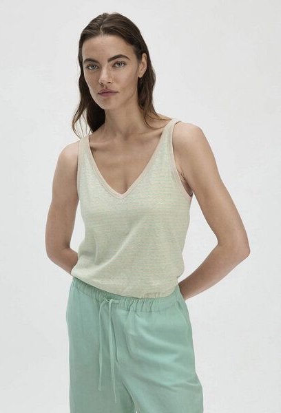 hessnatur Streifen Jersey Top Regular aus Leinen und reiner Bio-Baumwolle