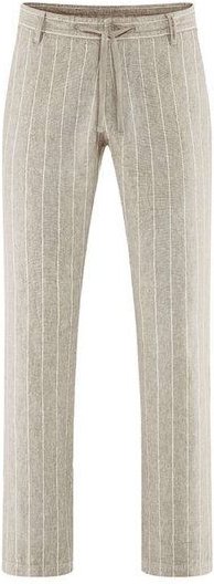 HempAge Herren Nadelstreifen Hose Hanf/Bio-Baumwolle