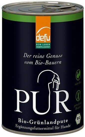 defu Bio Hundefutter PUR Grünlandpute