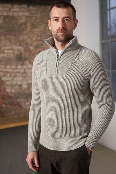 Stricktroyer NOLAN aus ungefärbter Alpaka/Merinowolle von About Companions