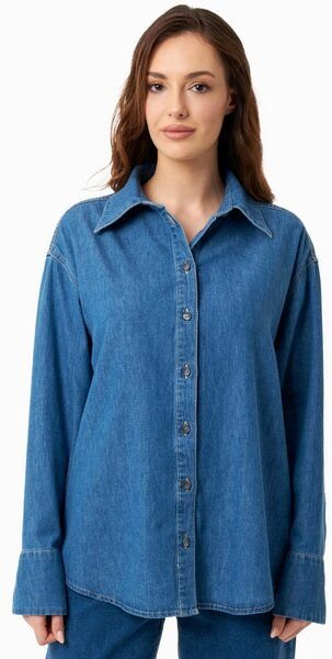 Thumbnail - ORGANICATION Denim-Bluse aus Bio-Baumwolle