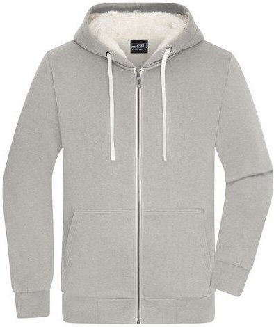 James & Nicholson Herren Sweatjacke mit Sherpa-Futter der Marke James&Nicholson