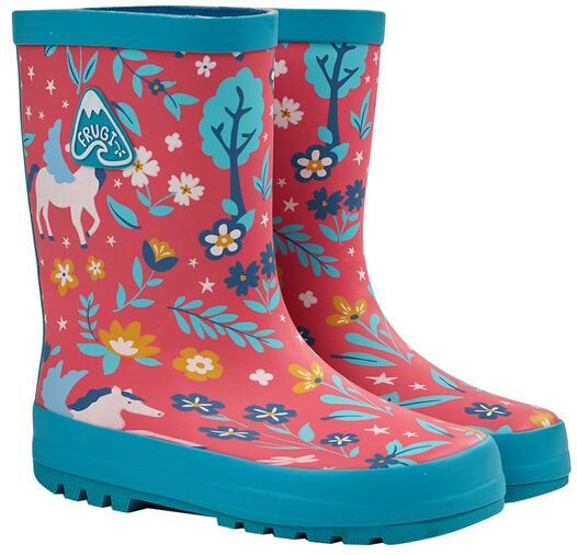 Frugi Bunte Kinder Gummistiefel aus Naturkautschuk
