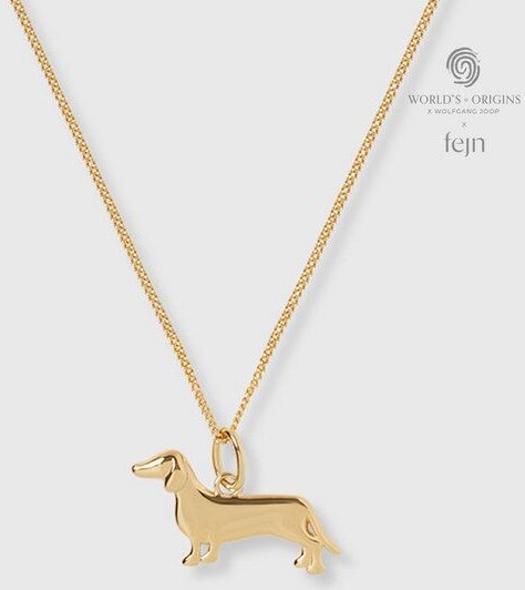 fejn jewelry Kette 'dachshund' mit Dackel Anhänger