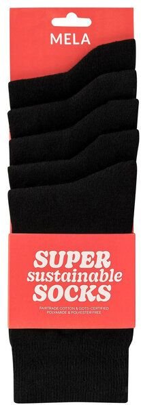 MELA Basic Socken im 5er-Pack aus Biobaumwoll-Mix