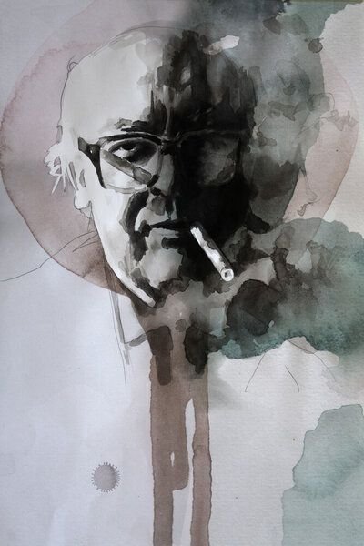 Photocircle Poster / Leinwandbild - Friedrich Dürrenmatt