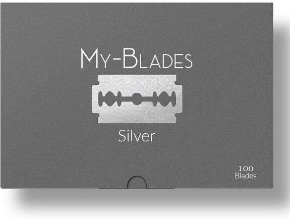 My-Blades Rasierklingen SILBER / Doppelklingen 100 STÜCK