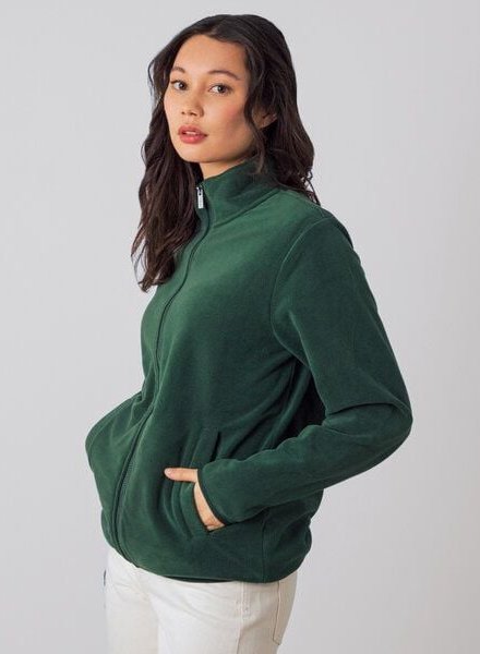 Honest Basics Damen Fleecejacke mit Reißverschluss