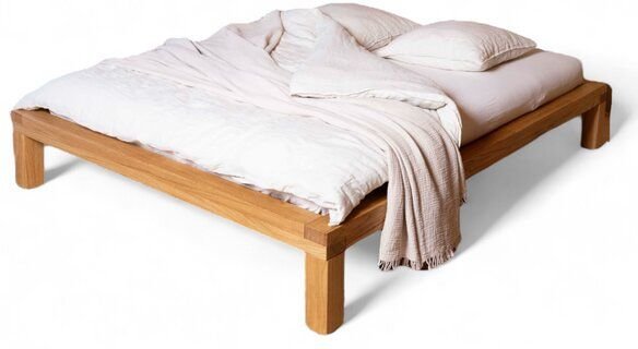 YAK holzraum Bett YARON aus Eiche Massivholz in Überlänge