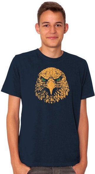 HANDGEDRUCKT "Adler" Männer T-Shirt