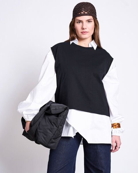 JAN N JUNE T-shirt OVAR schwarz