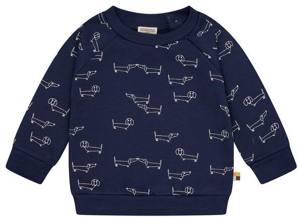 loud + proud Babys & Kinder Sweatshirt mit Alloverdruck, GOTS-zertifiziert