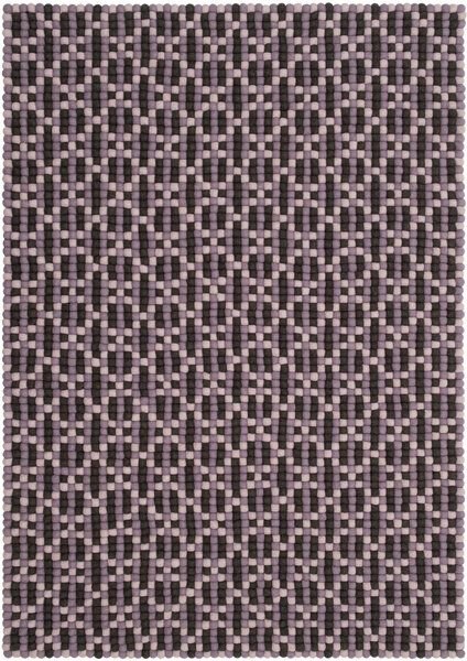 myfelt Filzkugelteppich Porto rechteckig, 100% Schurwolle