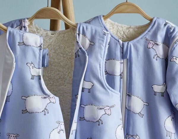 Cotonea Bio Kinderschlafsack mit Teddyplüsch-Futter