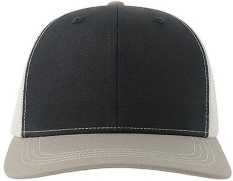 Atlantis Headwear Atlantis Netz-Cap Mesh Cap Snapback Kappe Cappy leicht gebogener Schirm Mehrfarbig